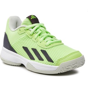 Zielone buty sportowe dziecięce Adidas sznurowane