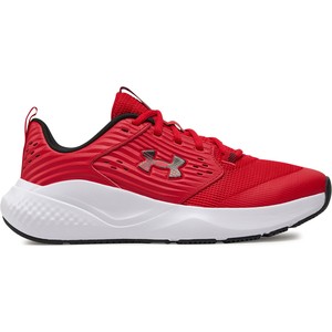 Czerwone buty sportowe Under Armour w sportowym stylu