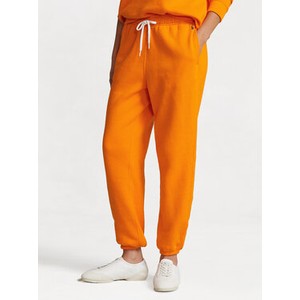 Pomarańczowe spodnie sportowe POLO RALPH LAUREN z dresówki