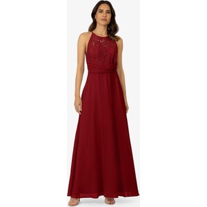 Czerwona sukienka Apart rozkloszowana maxi bez rękawów