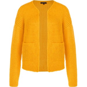 Żółty sweter More & More w stylu casual