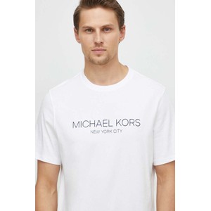 T-shirt Michael Kors z nadrukiem w młodzieżowym stylu z krótkim rękawem