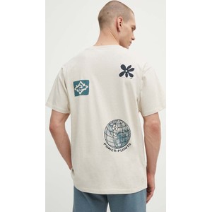 T-shirt Rip Curl w młodzieżowym stylu z bawełny z nadrukiem