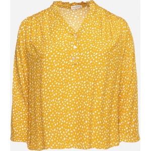 Żółta bluzka born2be w stylu klasycznym