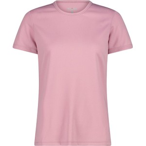 Różowy t-shirt CMP z okrągłym dekoltem