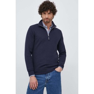 Granatowy sweter Gant ze stójką