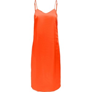 Pomarańczowa sukienka Only prosta mini w stylu casual