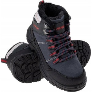 Czarne buty trekkingowe dziecięce Hi-Tec sznurowane