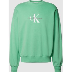 Zielona bluza Calvin Klein z nadrukiem