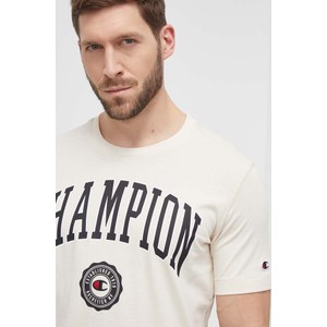 T-shirt Champion w sportowym stylu z bawełny z nadrukiem