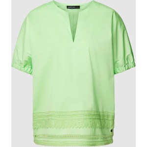 Zielona bluzka Marc Cain w stylu casual z dekoltem w kształcie litery v