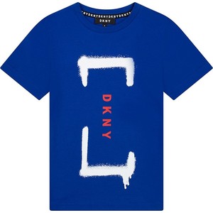 Niebieska koszulka dziecięca DKNY dla chłopców