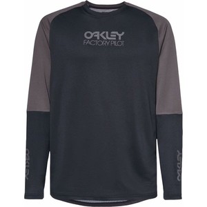 Czarna koszulka z długim rękawem Oakley z długim rękawem w młodzieżowym stylu