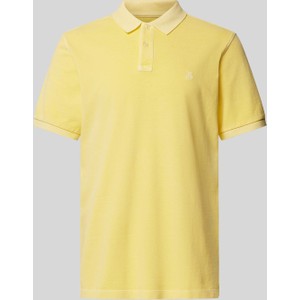 Żółty t-shirt Marc O'Polo z bawełny z krótkim rękawem