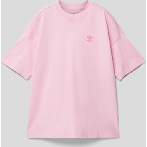 Różowa koszulka dziecięca Adidas Originals dla chłopców