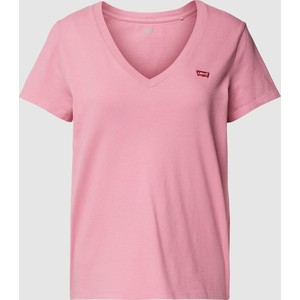 Różowy t-shirt Levis