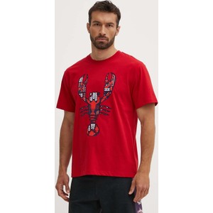 Czerwony t-shirt answear.com z krótkim rękawem