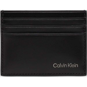Calvin Klein etui na karty skórzane kolor czarny K50K512074