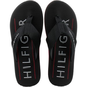 Czarne buty letnie męskie Tommy Hilfiger w sportowym stylu