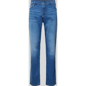 Niebieskie jeansy Hugo Boss z bawełny w stylu casual