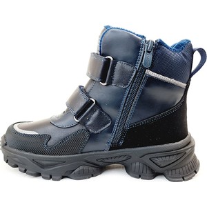 Granatowe buty dziecięce zimowe Weestep z wełny dla chłopców