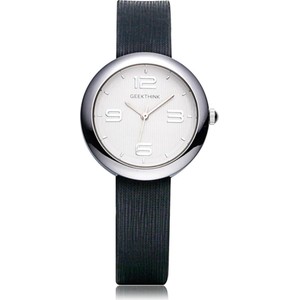 Elegancki zegarek damski GeekThink na czarnym pasku