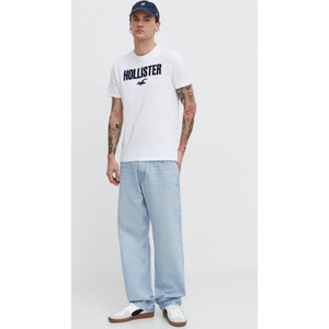 T-shirt Hollister Co. w młodzieżowym stylu z bawełny