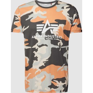 T-shirt Alpha Industries w militarnym stylu