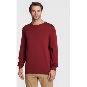 Czerwony sweter S.Oliver z okrągłym dekoltem w stylu casual