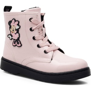 Różowe buty dziecięce zimowe Mickey&Friends sznurowane dla dziewczynek