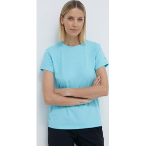 Niebieski t-shirt Columbia w sportowym stylu