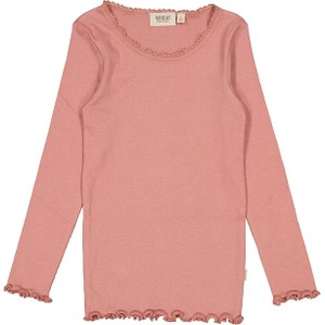 Różowa bluzka dziecięca Limango Polska z bawełny z długim rękawem