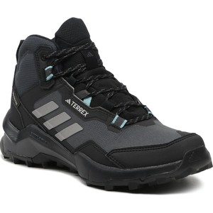 Buty trekkingowe Adidas z płaską podeszwą sznurowane