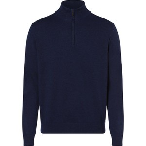 Niebieski sweter Andrew James ze stójką w stylu casual