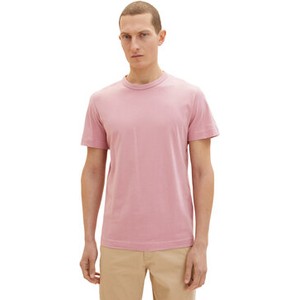 Różowy t-shirt Tom Tailor z krótkim rękawem