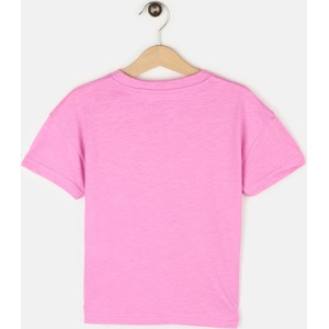 Różowa bluzka dziecięca Gate z bawełny