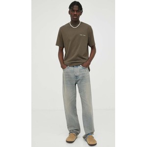 Granatowe jeansy Samsoe Samsoe z bawełny