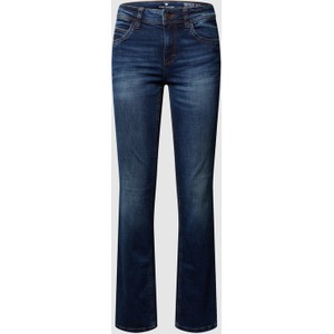 Granatowe jeansy Tom Tailor z bawełny w stylu casual