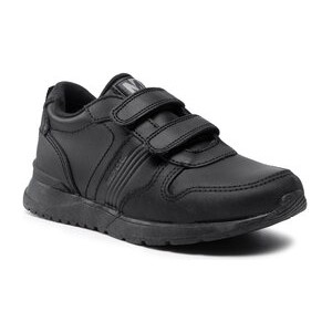 Czarne buty sportowe dziecięce Mayoral ze skóry dla chłopców