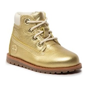 Złote buty dziecięce zimowe Timberland