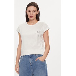 T-shirt Vero Moda w stylu casual z okrągłym dekoltem z krótkim rękawem