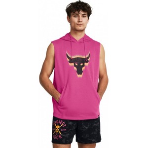 Różowy t-shirt Under Armour z krótkim rękawem z bawełny w młodzieżowym stylu
