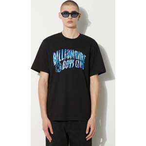 Czarny t-shirt Billionaire Boys Club w młodzieżowym stylu z bawełny z nadrukiem