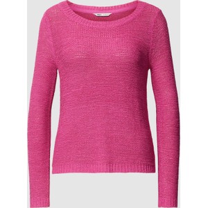 Różowy sweter Only w stylu casual