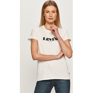 T-shirt Levis z krótkim rękawem z dzianiny w młodzieżowym stylu