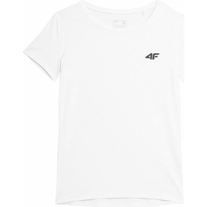 T-shirt 4F z okrągłym dekoltem w sportowym stylu z krótkim rękawem