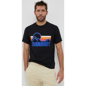 T-shirt Marmot z nadrukiem w sportowym stylu