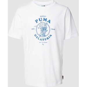 T-shirt Puma z nadrukiem z bawełny