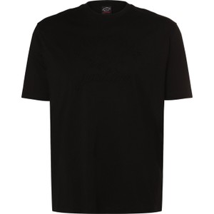 Czarny t-shirt Paul & Shark z krótkim rękawem z bawełny