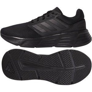 Czarne buty sportowe Adidas z tkaniny z płaską podeszwą